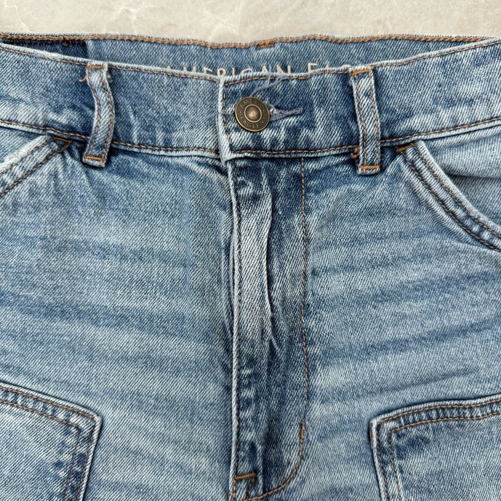 Women’s American Eagle Highest Rise 90s Boyfriend Jean Shorts Raw Hem Size 6 - Picture 4 of 15